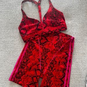 IVY PARK X ADIDAS - All Over Print Two Piece Workout ( Top & Shorts)